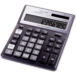Калькулятор настольный Citizen SDC-435N, 16 разр., двойное питание, 158*204*31мм, черный