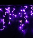 Гирлянда бахрома (Айсикл) 3,0x0,5м лиловый прозр.провод