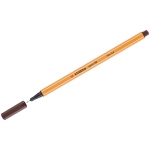 Ручка капиллярная Stabilo "Point 88" коричневая, 0,4мм