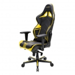Игровое кресло DXRacer R-серия OH/RV131 (Цвет обивки:Желто/черный, Цвет каркаса:Черный)