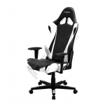Игровое кресло DXRacer R-серия OH/RE0 (Цвет обивки:Черный/Белый, Цвет каркаса:Черный)