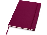 Классический деловой блокнот А4, бордовый, картон с покрытием из бумаги, имитирующей кожу