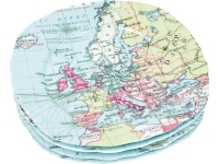 Набор тарелок «Карта мира», фарфор