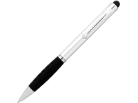 Ручка-стилус шариковая «Ziggy», серебристый/черный