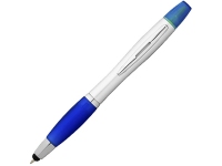 Ручка-стилус шариковая «Nash» с маркером, синий классический/серебристый, пластик