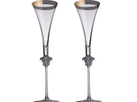 Набор бокалов для шампанского  Versace Medusa, хрусталь, прозрачный/золотистый