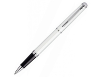 Ручка роллер «Hemisphere White CТ F», Waterman, латунь, лак. отделка- палладий