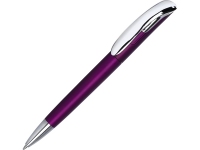 Ручка пластиковая шариковая «Нормандия», фиолетовый металлик/серебристый, пластик