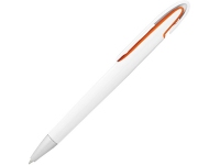 Ручка пластиковая шариковая «Rio», белый/оранжевый