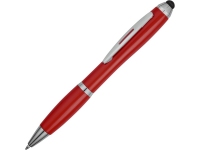 Ручка-стилус шариковая «Nash», красный/серебристый