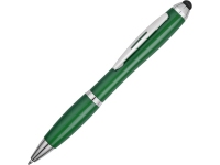 Ручка-стилус шариковая «Nash», зеленый/серебристый/черный