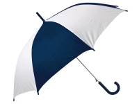 Зонт-трость «Тилос», белый/синий, полиэстер/металл/пластик