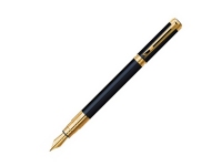 Ручка перьевая Waterman Perspective Black GT F, черный/золотистый