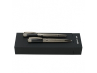 Подарочный набор Soto: ручка шариковая, ручка-роллер, Cerruti 1881, латунь, гальваническое покрытие