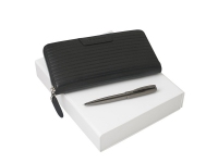 Подарочный набор Ramage: дорожный кошелек, ручка шариковая, Nina Ricci, кошелек- кожа, ручка- латунь с гальваническим покрытием