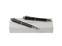 Подарочный набор Autographe: ручка перьевая, ручка роллер, Nina Ricci, латунь, хромирование