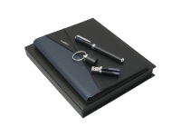 Подарочный набор Lapo: папка А4, USB-флешка на 16 Гб, ручка роллер, Ungaro, папка- полиуретан, флешка- латунь, лак, ручка- латунь, лак