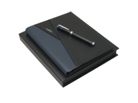 Подарочный набор Lapo: папка A5, ручка-роллер, Ungaro, папка- полиуретан, ручка- латунь