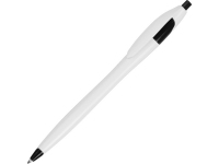 Ручка пластиковая шариковая «Флокс», белый/черный