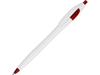 Ручка пластиковая шариковая «Флокс», белый/красный