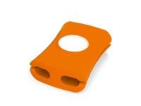 Органайзер для проводов «Snappi», оранжевый/белый, силикон/АБС пластик