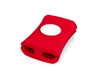 Органайзер для проводов «Snappi», красный/белый, силикон/АБС пластик