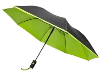 Зонт складной «Spark», черный/зеленый Avenue
