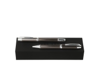 Подарочный набор: ручка шариковая, ручка-роллер, HUGO BOSS, латунь/хром