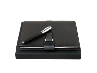 Подарочный набор: блокнот А5, ручка перьевая. Hugo Boss