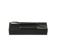 Подарочный набор: ручка перьевая, ручка-роллер, HUGO BOSS, латунь/кожа