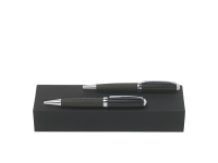 Подарочный набор: ручка шариковая, ручка-роллер, HUGO BOSS, латунь/лак/хром/PU