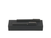 Подарочный набор: ручка перьевая, ручка-роллер. Hugo Boss, черный/графит
