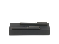 Подарочный набор: ручка перьевая, ручка-роллер, HUGO BOSS, латунь/лак