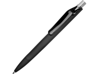 Ручка пластиковая шариковая Prodir DS6 PRR-Z «софт-тач», черный, пластик c покрытием "софт-тач"/металл