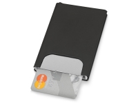 Держатель для карт «Verlass» c RFID-защитой, черный/серебристый, металл/пластик
