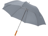 Зонт-трость «Karl», серый, полиэстер, металл, дерево