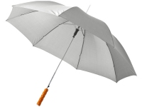 Зонт-трость «Lisa», серый, полиэстер, металл, дерево