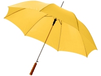 Зонт-трость «Lisa», желтый, полиэстер, металл, дерево