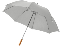 Зонт-трость «Karl», светло-серый, полиэстер, металл, дерево