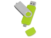 USB/micro USB-флешка на 16 Гб «Квебек OTG», зеленое яблоко