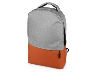 Рюкзак «Fiji» с отделением для ноутбука, серый/оранжевый, полиэстер
