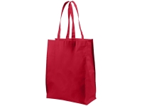 Ламинированная сумка для покупок, средняя, 80 г/м2, красный, ламинированный нетканый полипропилен 80г