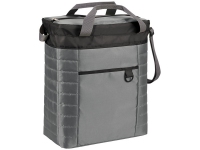 Стеганая сумка-холодильник «Quilted Event», серый/черный, нейлон 210D/ПВХ