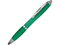 Ручка пластиковая шариковая «Nash», зеленый/серебристый, АБС пластик