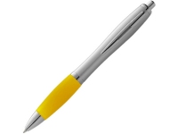 Ручка пластиковая шариковая «Nash», желтый/серебристый, АБС пластик