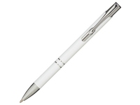 Ручка металлическая шариковая «Moneta», белый/серебристый, алюминий