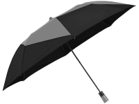 Зонт складной «Pinwheel», серый/черный Marksman
