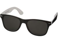 Очки солнцезащитные «Sun Ray» с цветной вставкой, белый/черный, ПК-пластик