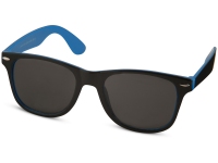 Очки солнцезащитные «Sun Ray» с цветной вставкой, голубой/черный, ПК-пластик