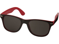 Очки солнцезащитные «Sun Ray» с цветной вставкой, красный/черный, ПК-пластик